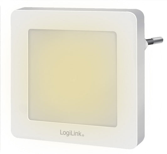 Luce Notturna LED Quadrata con Sensore Crepuscolare Bianco Caldo
