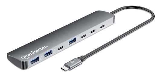 Hub 7 porte USB3.2 10G/5G 4x USB-C&trade; + 3x USB-A con Power Delivery
