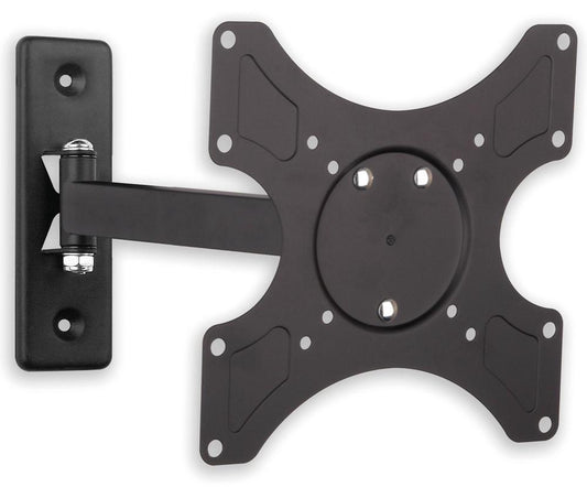 Supporto a muro per TV LED LCD 19 - 37'' inclinabile 2 snodi nero