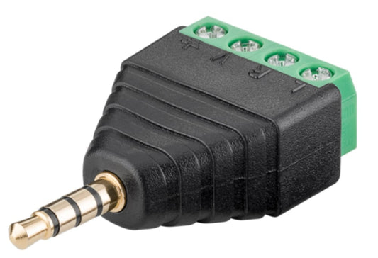 Adattatore Audio 3.5 mm Maschio a Terminal Block 4 pin