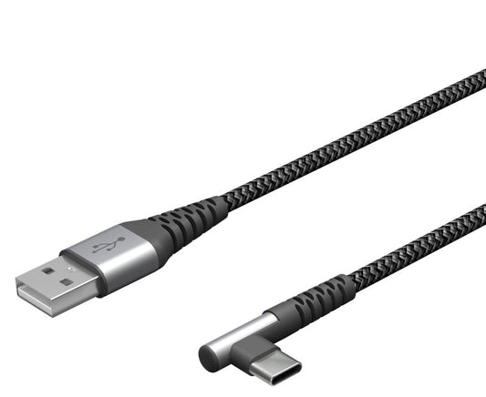 Cavo USB-C&trade; Maschio Angolato a USB-A Dritto 2m