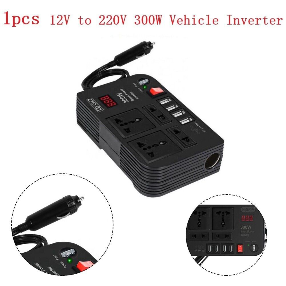 Auto Inverter 4 USB Veloce Carica Convertitore