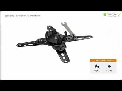 Supporto a Muro Universale 2 Snodi per TV LED-LCD 13-43'' Nero