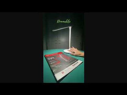 Lampada a 36 LED da Scrivania Pieghevole Dimmerabile Batteria Ricaricabile con Alimentazione USB