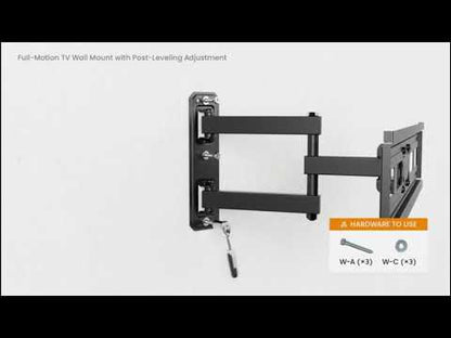 Supporto da Parete per TV LED LCD 37-70'' Full-Motion con Regolazione Post Installazione