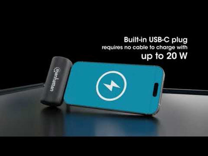 Power Bank PD 5000 mAh con Presa USB-C&trade; Integrata 20W Nero
