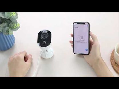 Telecamera di Sicurezza WiFi 4MP 2K da Esterno IP65 con Rilevamento di Persone e Veicoli, Serie E430