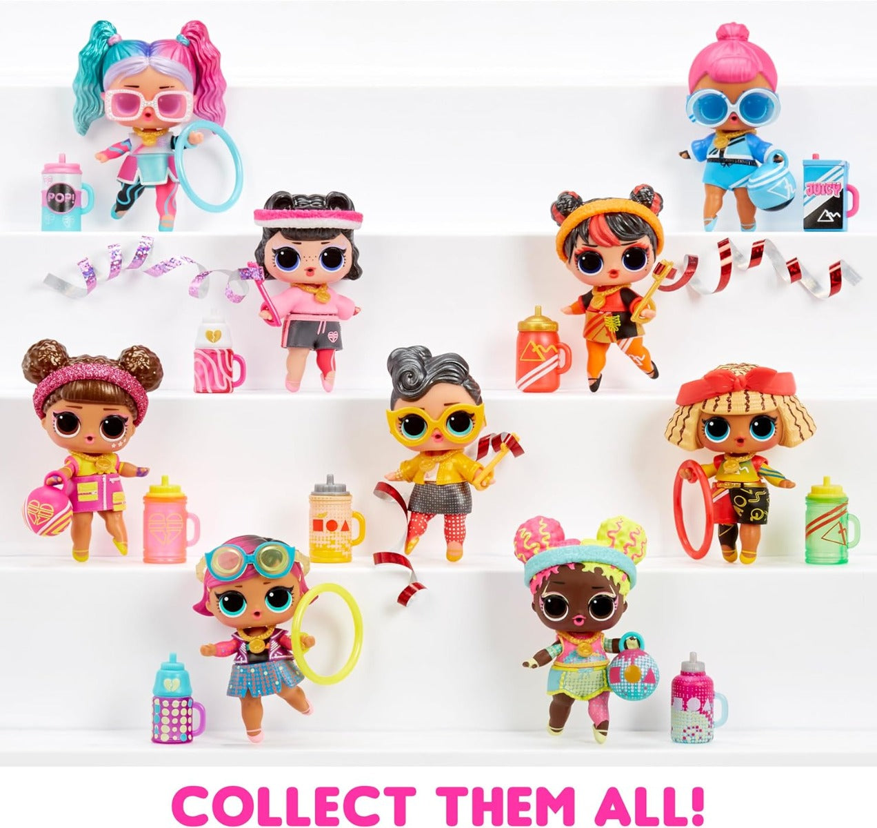 LOL Surprise All Star Sports Ginnastica – Bambola da Collezione con 8 Sorprese