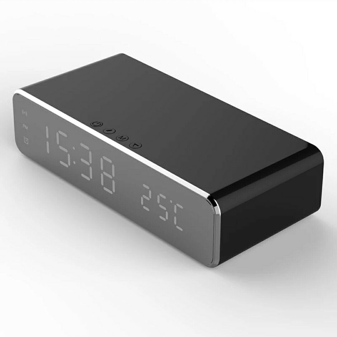 Radio sveglia ricarica rapida Wireless USB Digital LED scrivania sveglia