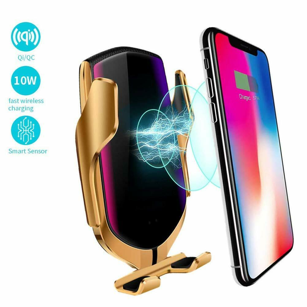 Caricatore QI Wireless R1 con sensore intelligente a infrarossi e pinze di sicurezza