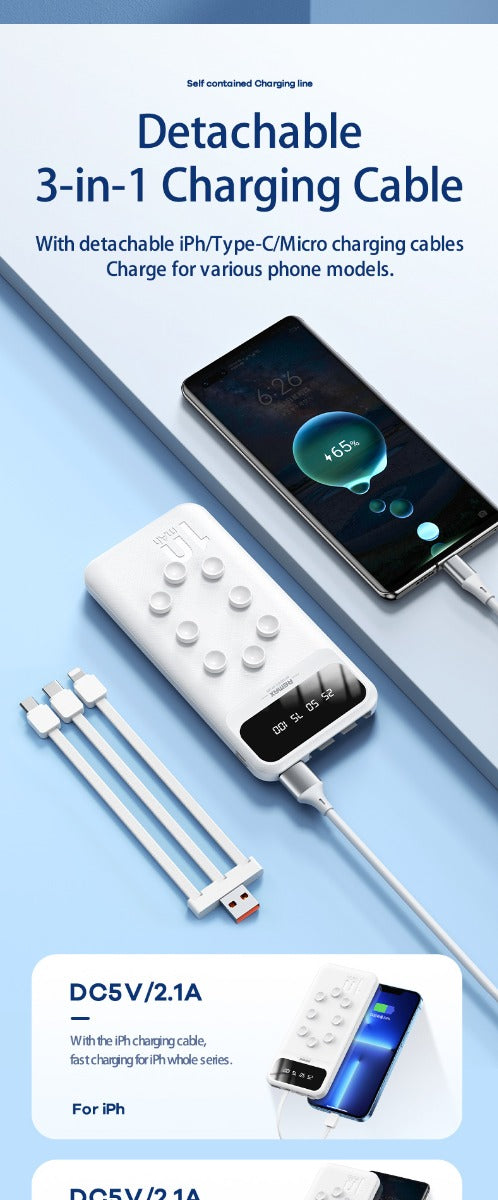 Power Bank 15800Mah Caricabatterie Esterno Portatile A Ricarica Rapida