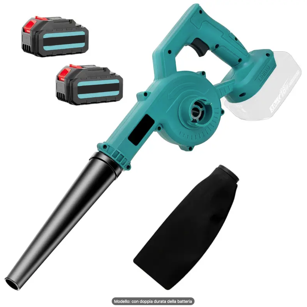 Soffiatore-Aspiratore a Batteria 48V – Potente e Portatile per Giardini, Terrazzi e Aree Pubbliche