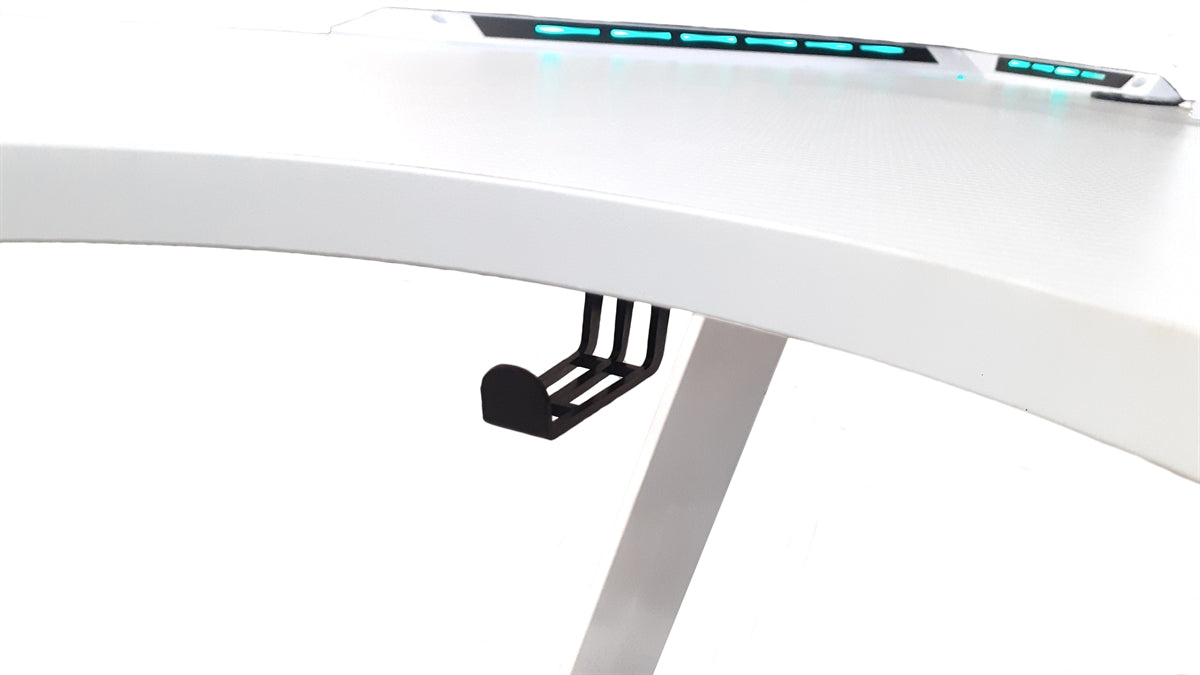 Tavolo Cortek gaming L-SHAPE RGB 160cm white