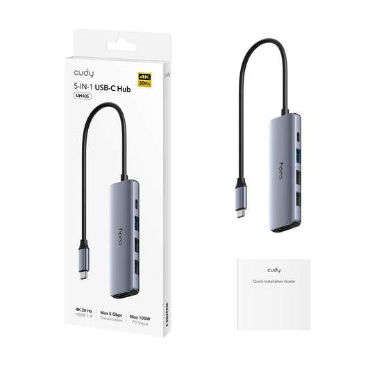 Hub USB-C HDMI 4K 5 in 1