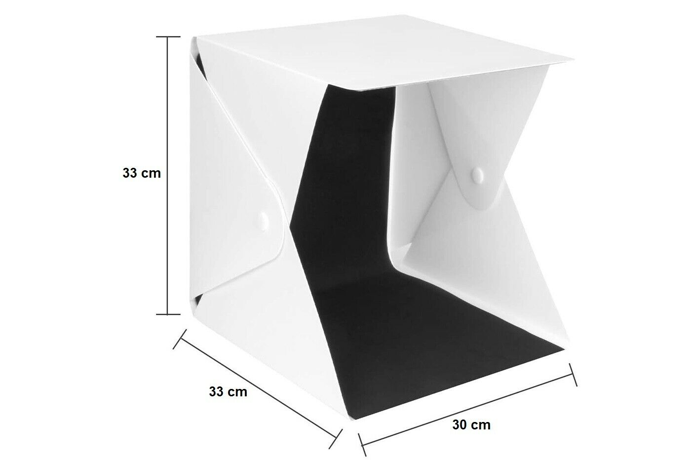 Box per foto scatola luminosa 30 cm pieghevole portatile con sfondo soft box
