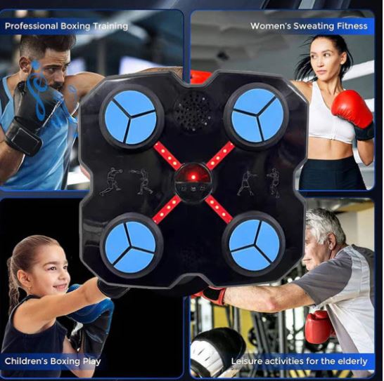 Music Boxing Machine per Bambini e Adulti - Macchina da Boxe Musicale con Guanti Inclusi