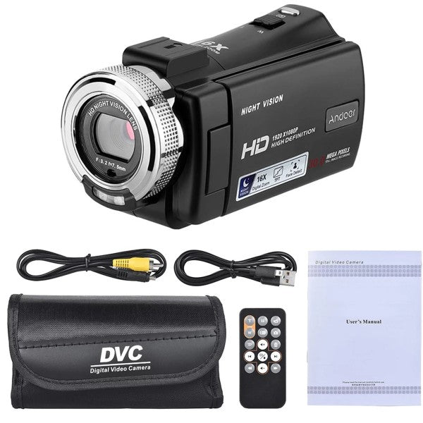 Videocamera digitale professionale 4kdv piccola compatta 16x digital q-dv16x